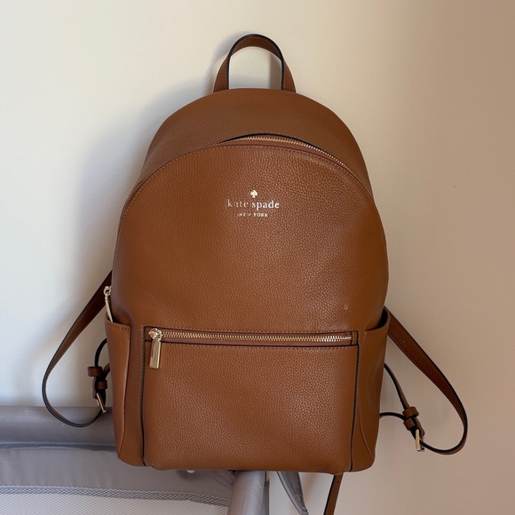 kate spade Handbags - kate spade New York Brown Pebbled Leather Backpack